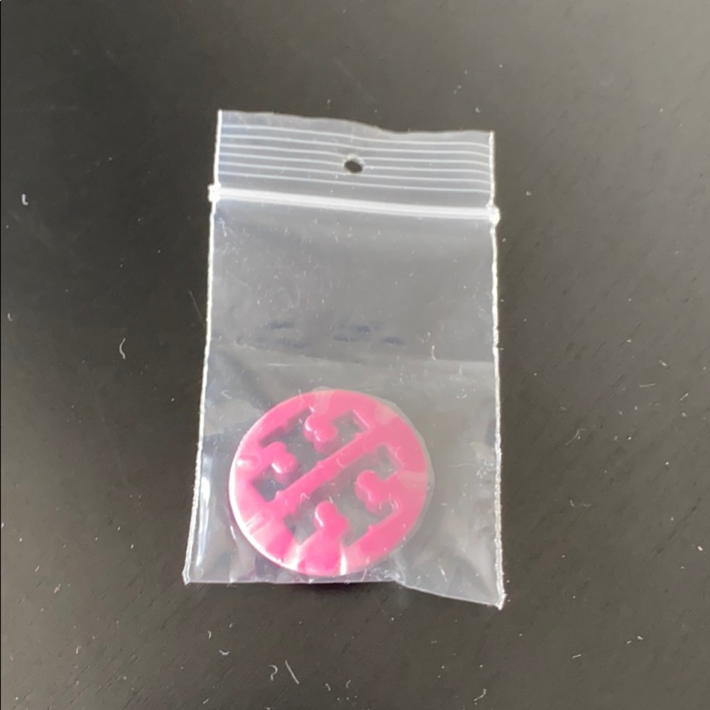 Tory Burch Large Pink Hardware Button